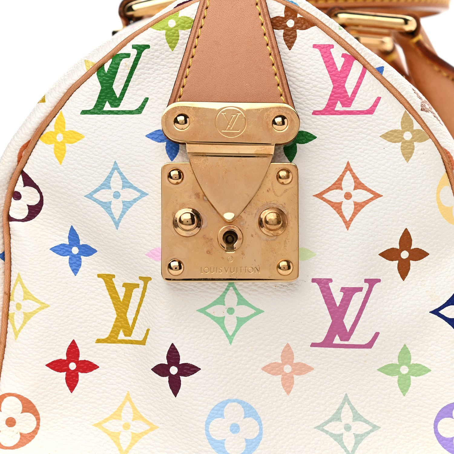 Louis Vuitton Monogram Multicolor Speedy 30 White 13 of 14