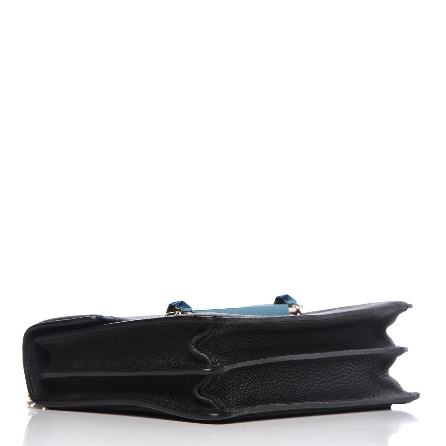 Grainy Calfskin Medium VLTN Uptown Shoulder Bag Black