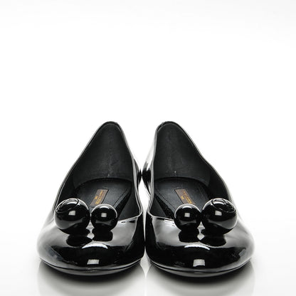 Louis Vuitton Patent Calfskin Betty Ballerina Flats 41 Black 2 of 8
