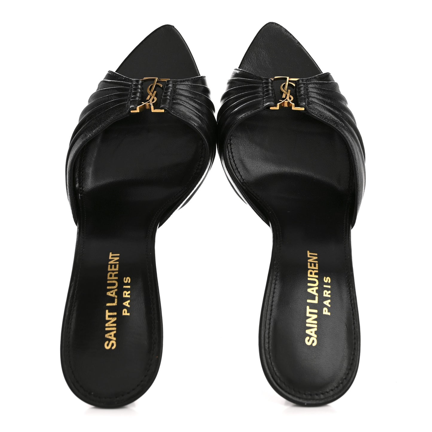 Nappa Sugar Babylone 90 Mules 36.5 Black