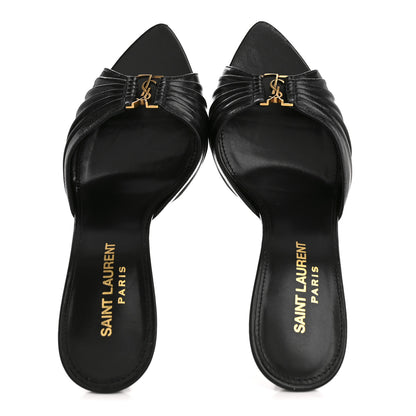 Saint Laurent Nappa Sugar Babylone 90 Mules 36.5 Black 2 of 11