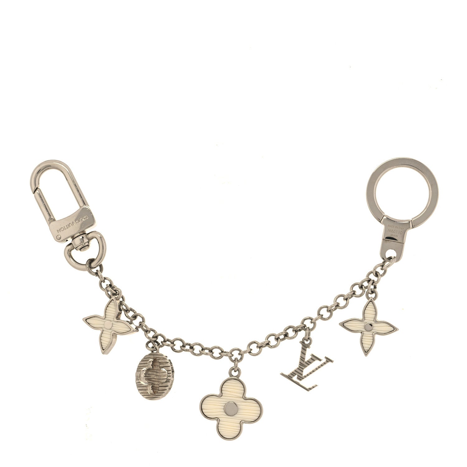 Louis Vuitton Fleur d'Epi Bag Charm Chain Ivory 1 of 4