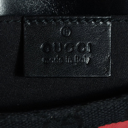 Gucci Monogram Horsebit Web Clutch Black 6 of 7