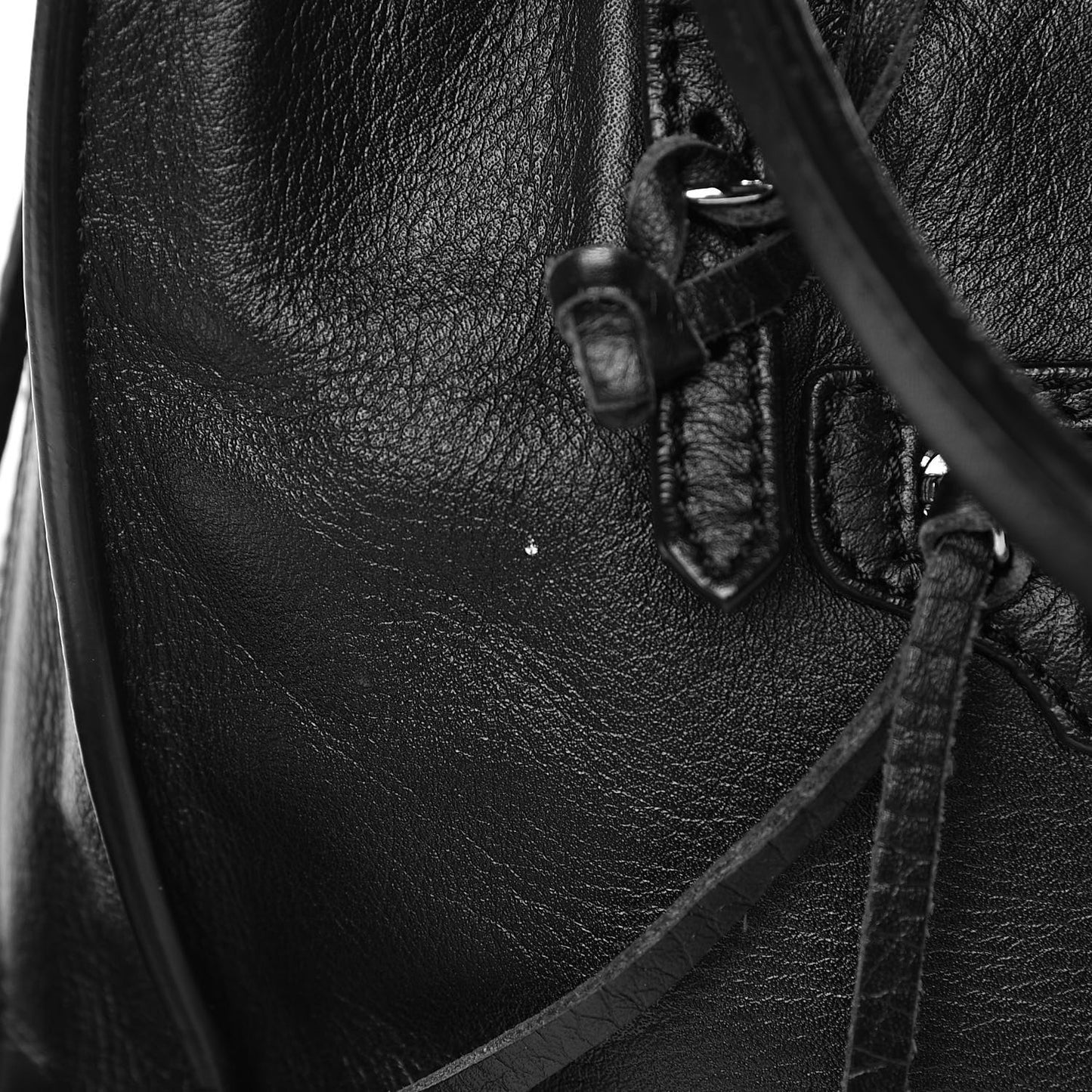 Calfskin Papier Mini A4 Tote Black