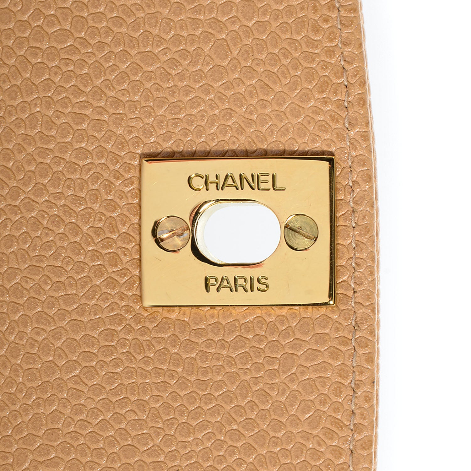Chanel Caviar Quilted Medium Single Flap Beige 9 of 9