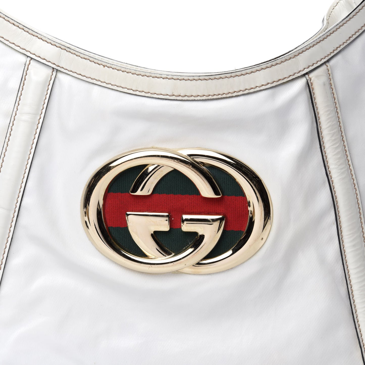 Dialux Medium Britt Shoulder Bag Off White