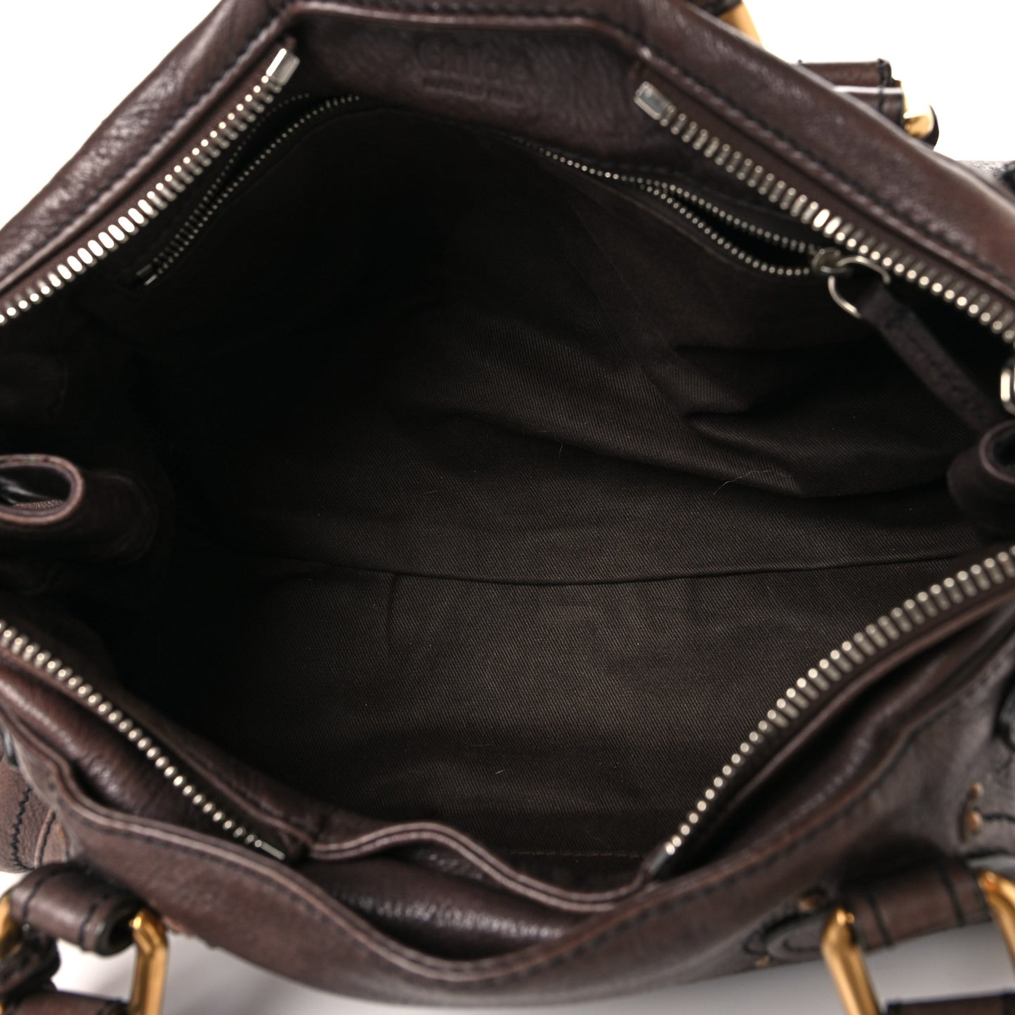 Calfskin Medium Paddington Satchel Chocolate