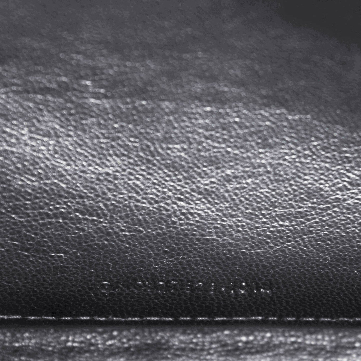 Grain De Poudre Matelasse Chevron Monogram Chain Wallet Black
