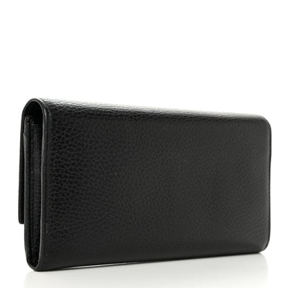Gucci Dollar Calfskin GG Marmont Continental Wallet Black 3 of 7