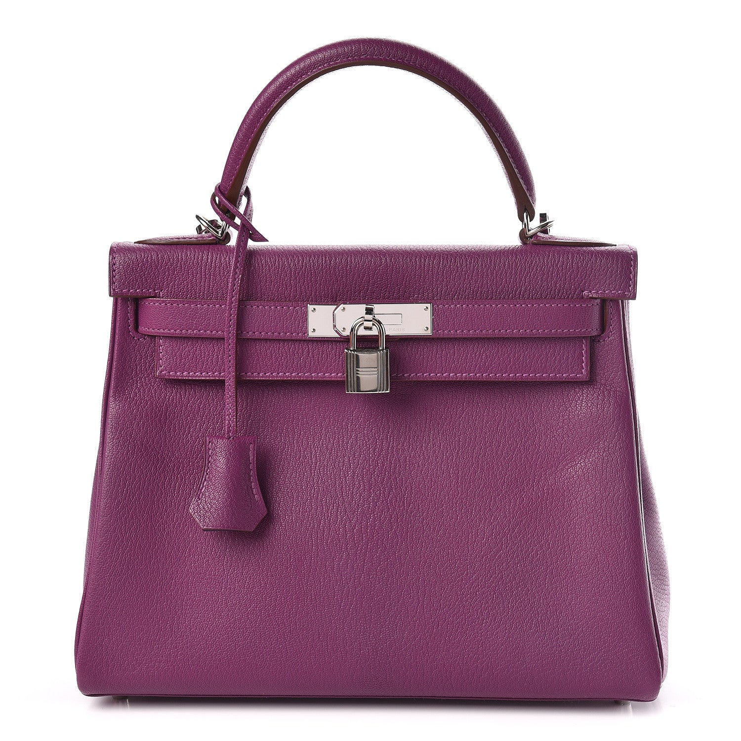 Hermes Chevre Mysore Horseshoe Kelly Retourne 28 Anemone Iris 1 of 42