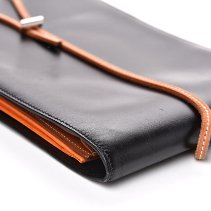 Hermes Box Tote Black Orange 8 of 12