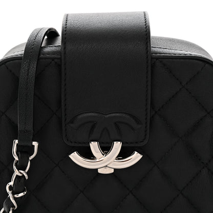 Chanel Lambskin Quilted Mini CC Box Camera Bag Black 8 of 10