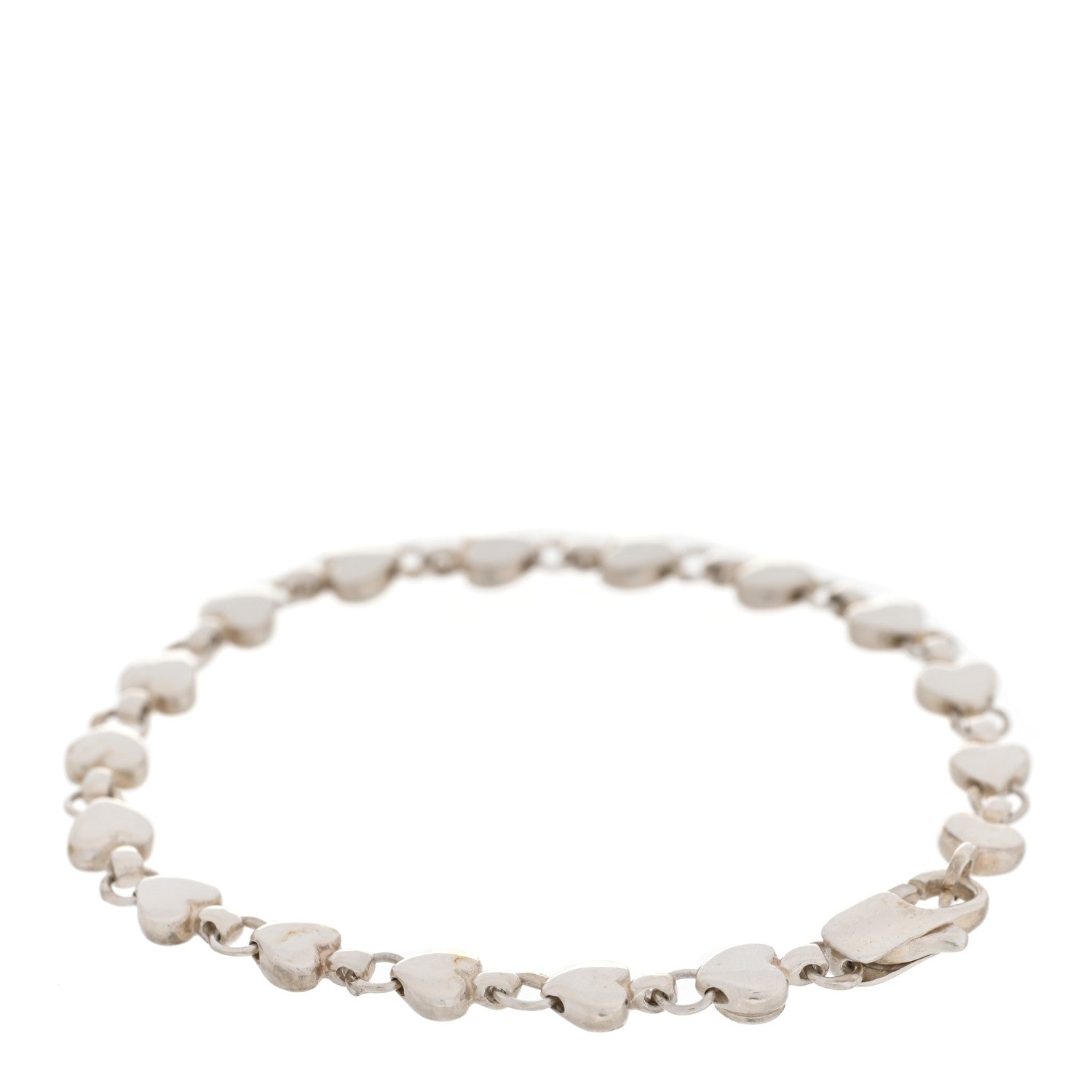 Tiffany Sterling Silver Chain of Heart Bracelet 2 of 4