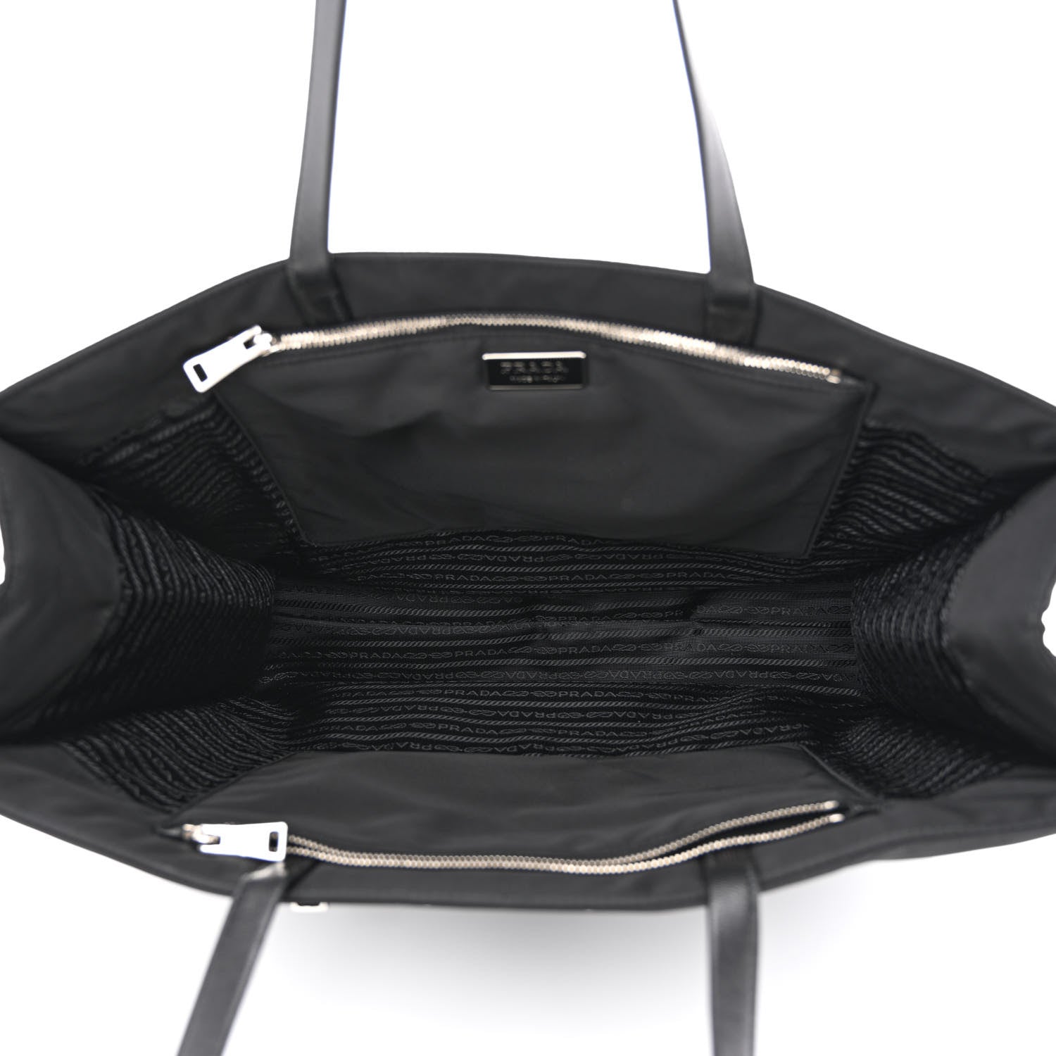 Prada Tessuto Nylon Tote Bag Black 5 of 10