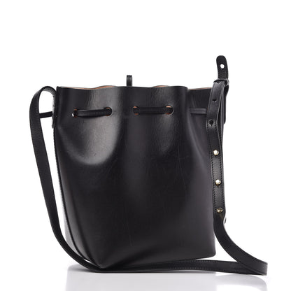 Mansur Gavriel Calfskin Mini Bucket Bag Black Ballerina 3 of 8