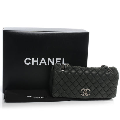 Chanel Iridescent Calfskin Small New Bubble Quilt Flap Black 5 of 8