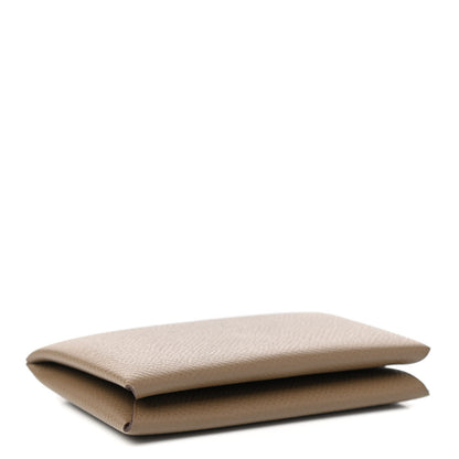 Hermes Epsom Calvi Card Case Etoupe 4 of 7