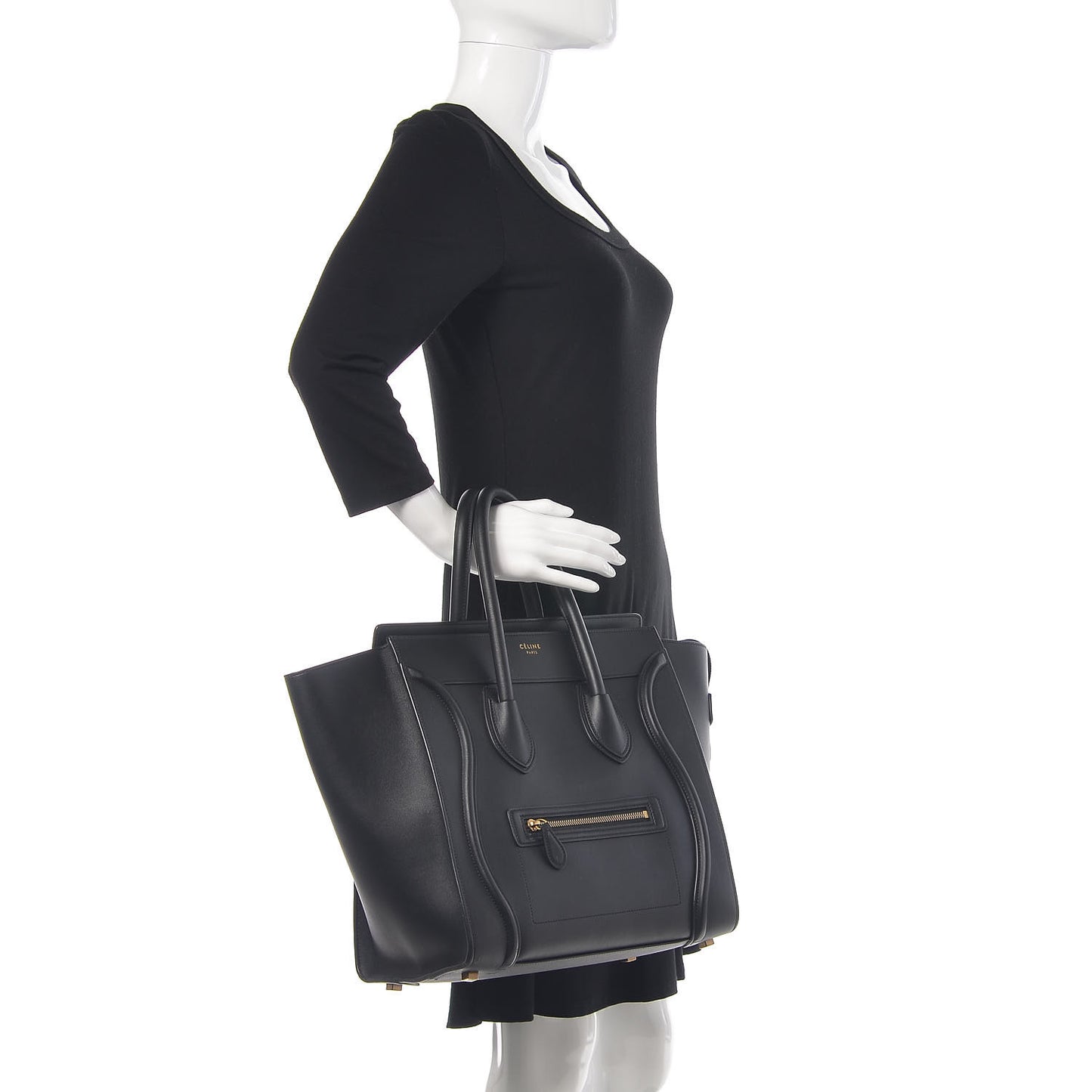 Smooth Calfskin Mini Luggage Black