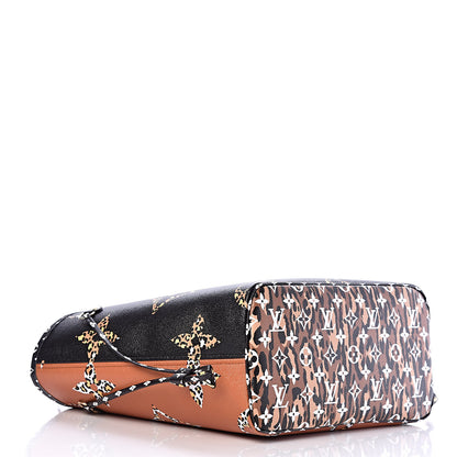Louis Vuitton Monogram Giant Jungle Neverfull MM Black 5 of 11