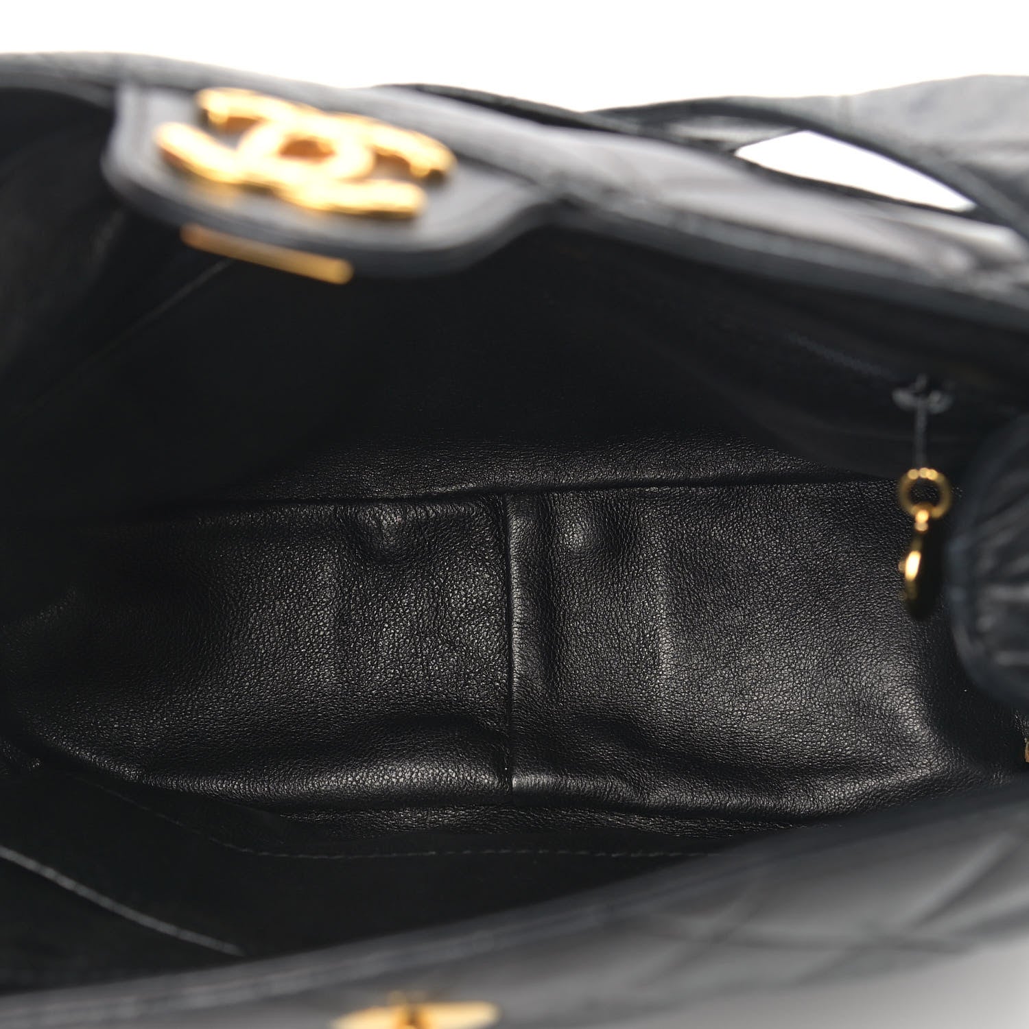 Chanel Lambskin Quilted Flap Shoulder Bag Black 4 of 16