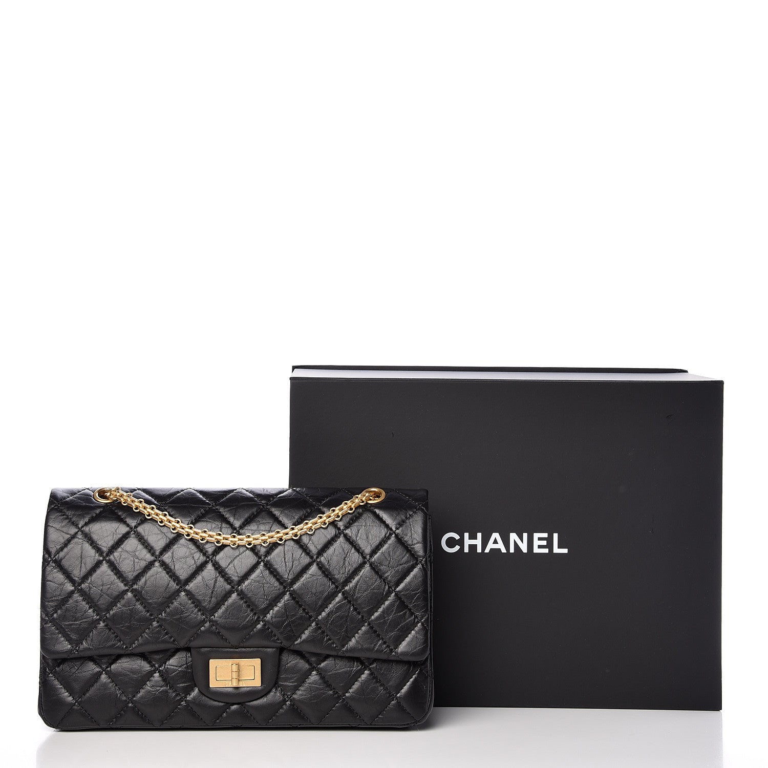 Chanel Aged Calfskin Quilted 2.55 Reissue 227 Flap Black 10 of 10