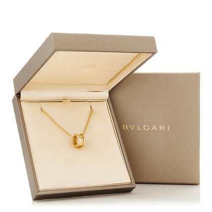 Bulgari 18K Yellow Gold Diamond B.Zero1 Rock Pendant Necklace 9 of 9