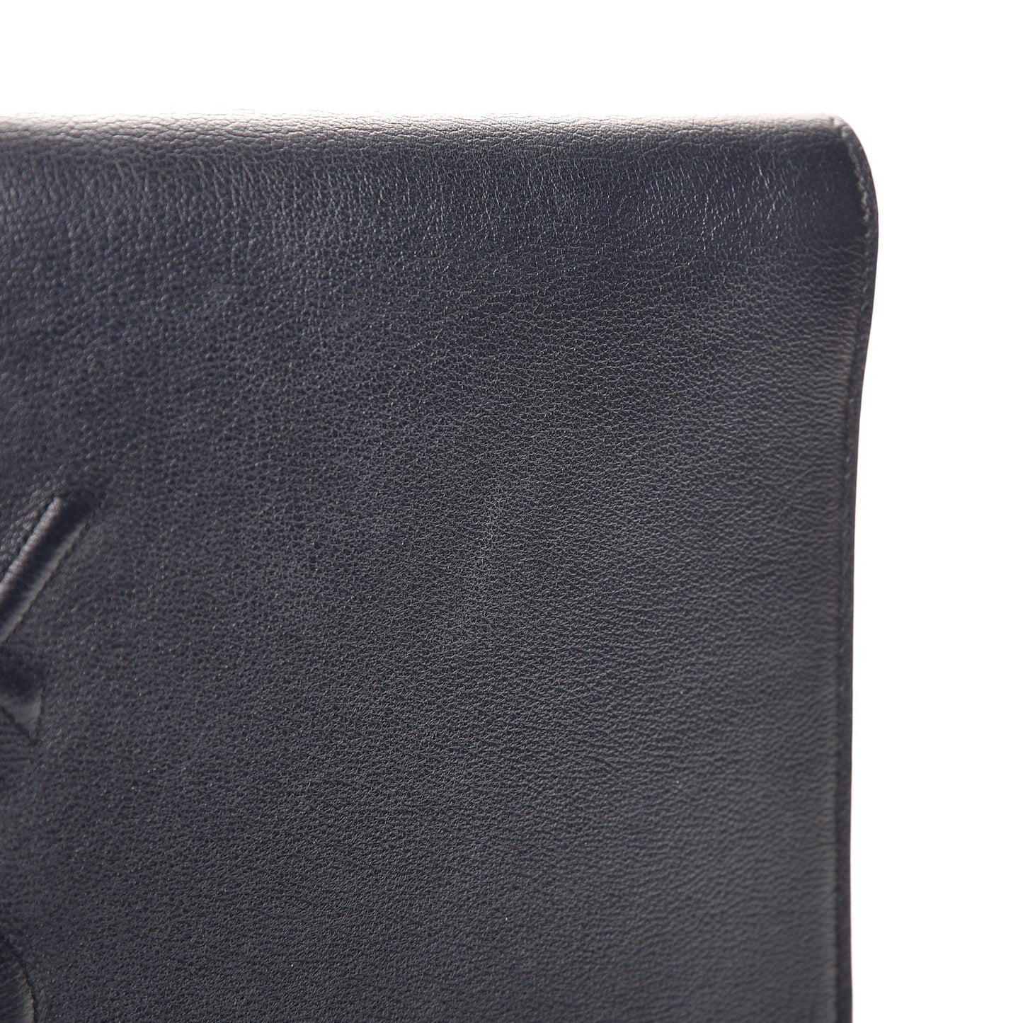 Calfskin Monogram Large Belle De Jour Clutch Navy