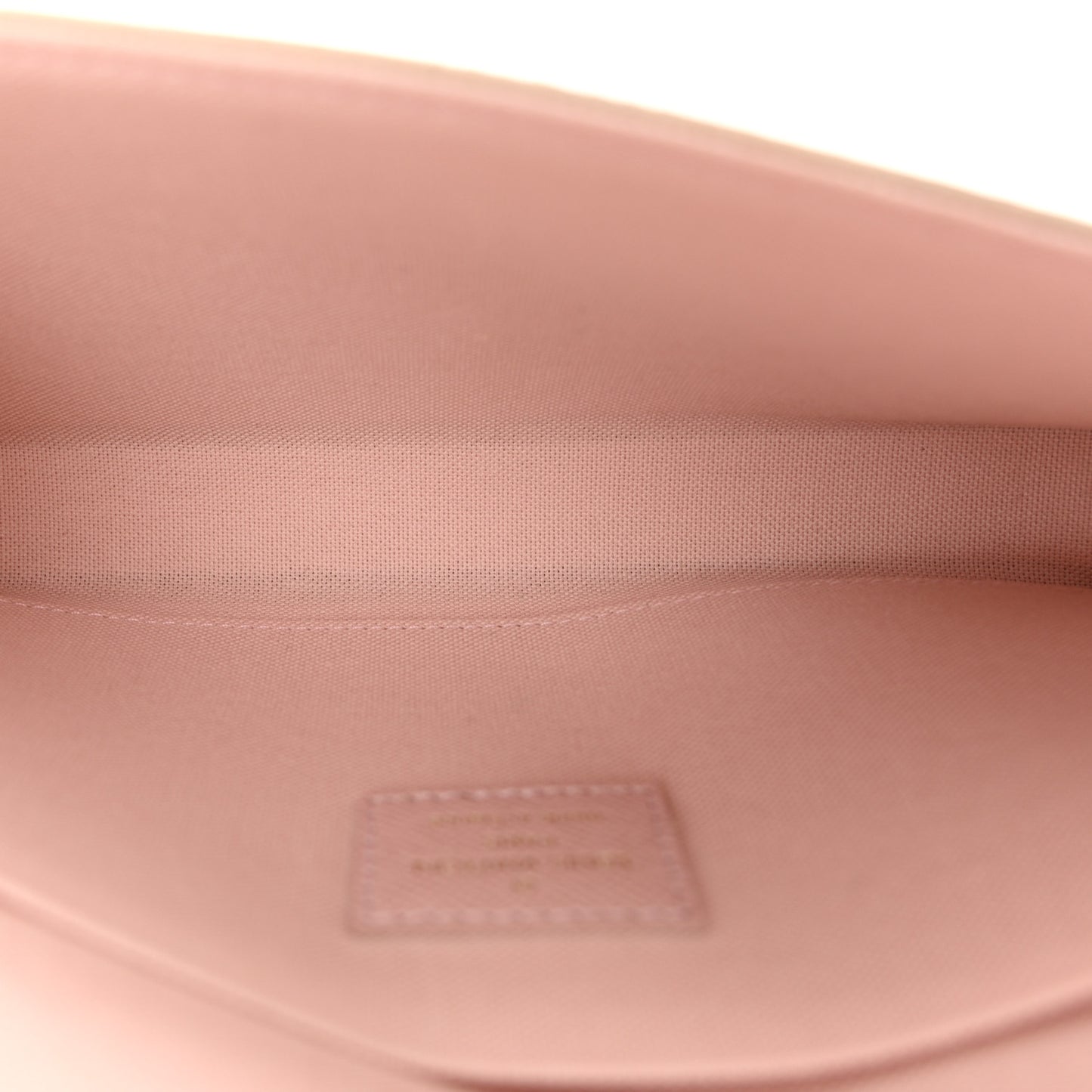 Damier Azur Pochette Felicie Chain Wallet Rose Ballerine