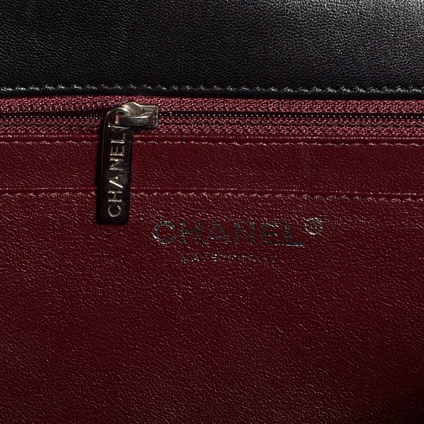 Lambskin Quilted Jumbo Single Flap Black