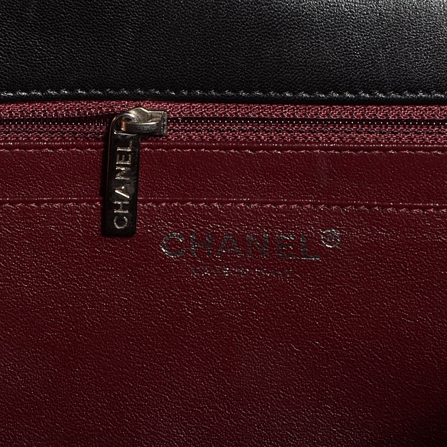 Chanel Lambskin Quilted Jumbo Single Flap Black 6 of 8