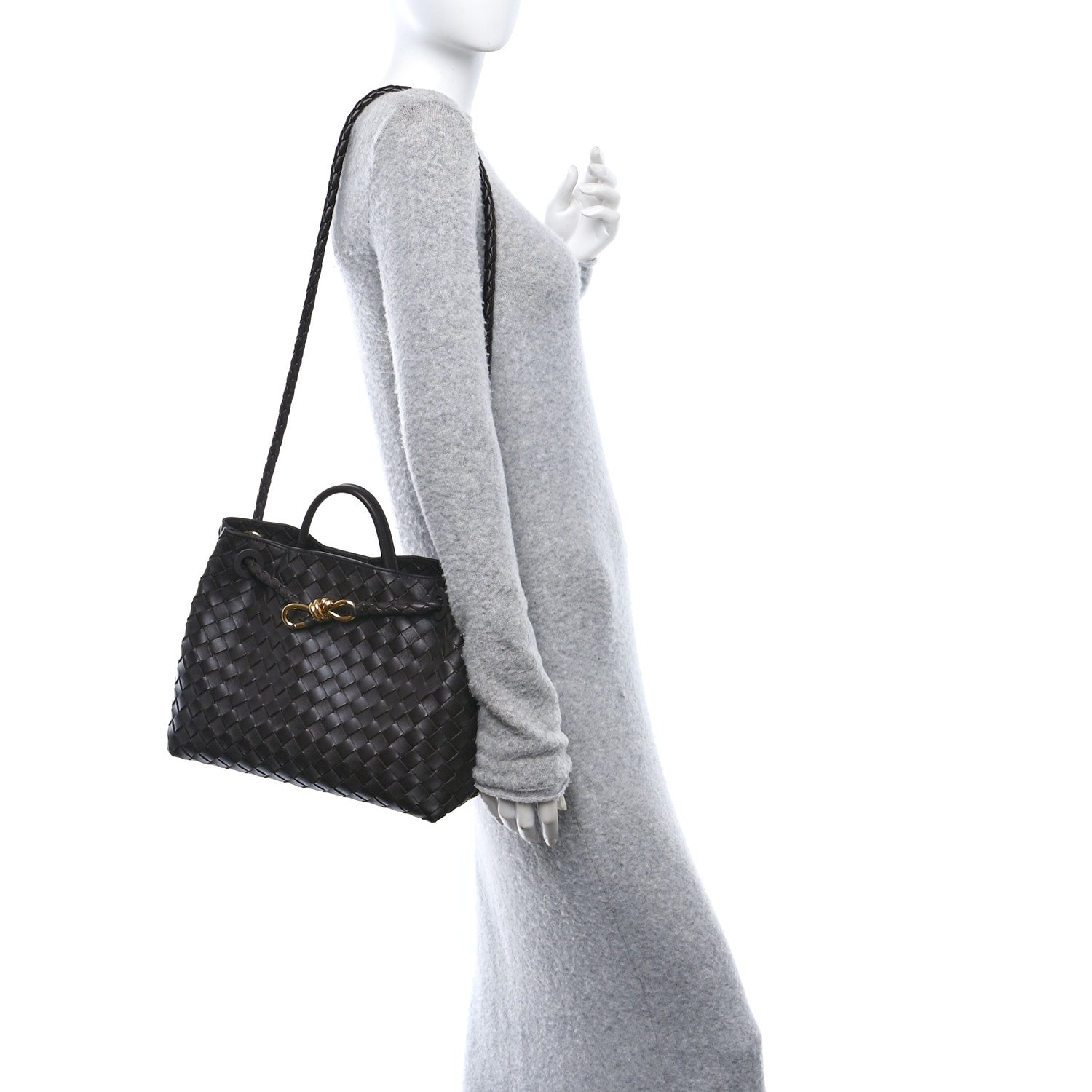 Bottega Veneta Nappa Intrecciato Medium Andiamo Shoulder Bag Fondant 2 of 10