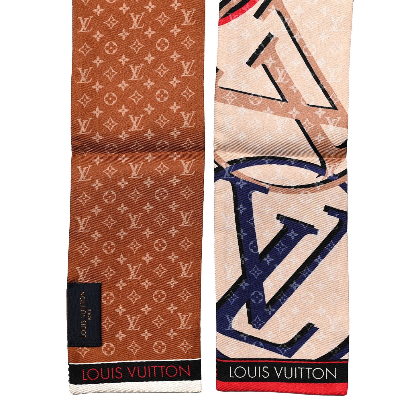 Silk Monogram Bandeau Brown