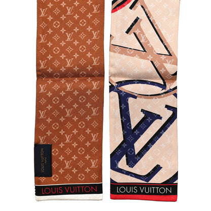 Louis Vuitton Silk Monogram Bandeau Brown 2 of 3