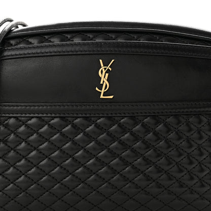 Saint Laurent Lambskin Quilted Victoire Camera Bag Black 8 of 10