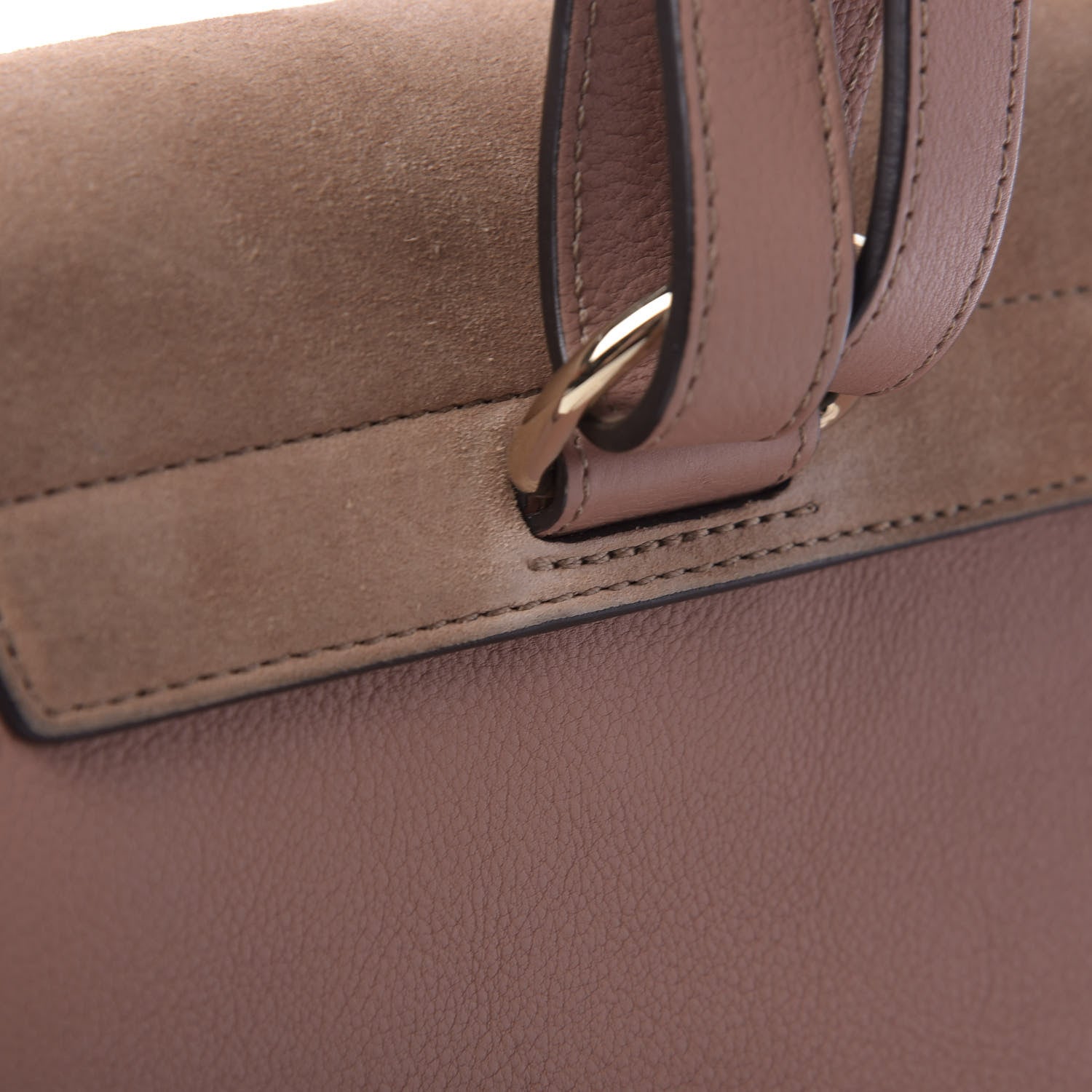 Chloe Suede Calfskin Small Faye Backpack Nougat 12 of 14