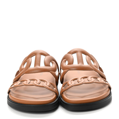 Hermes Nappa Extra Sandals 37 Naturel 2 of 8