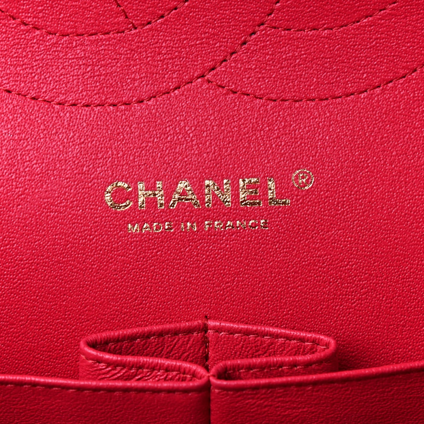 Lambskin Quilted Jumbo Double Flap Dark Pink