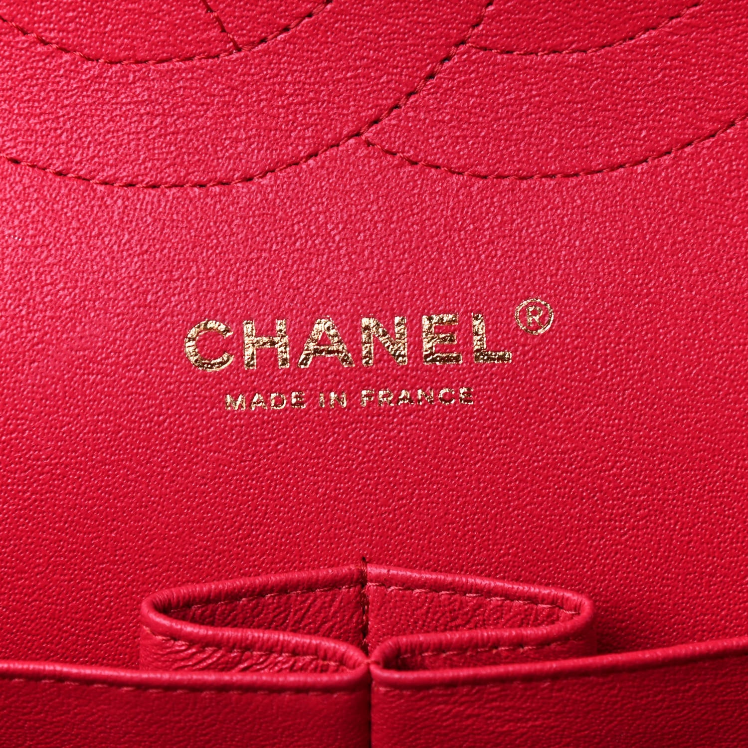 Chanel Lambskin Quilted Jumbo Double Flap Dark Pink 6 of 10