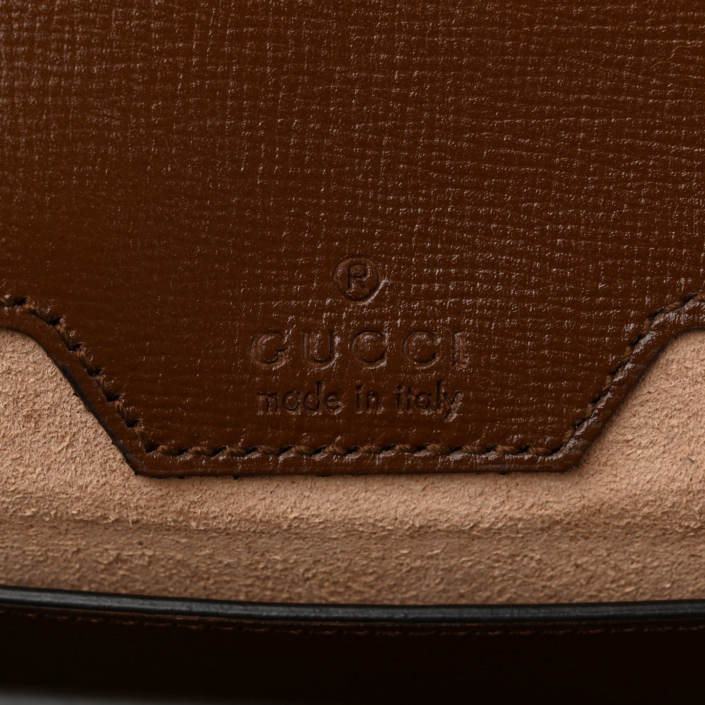 GG Supreme Monogram Azalea Calfskin Web Small Horsebit 1955 Crossbody Bag Beige Ebony Brown Sugar