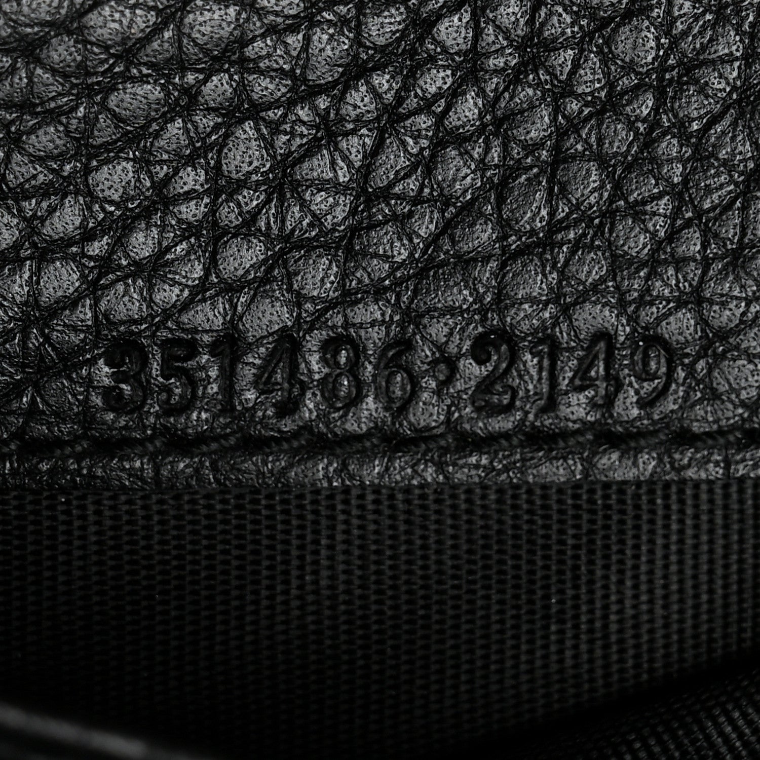 Gucci Pebbled Calfskin Medium Soho Zip Around Wallet Black 7 of 7