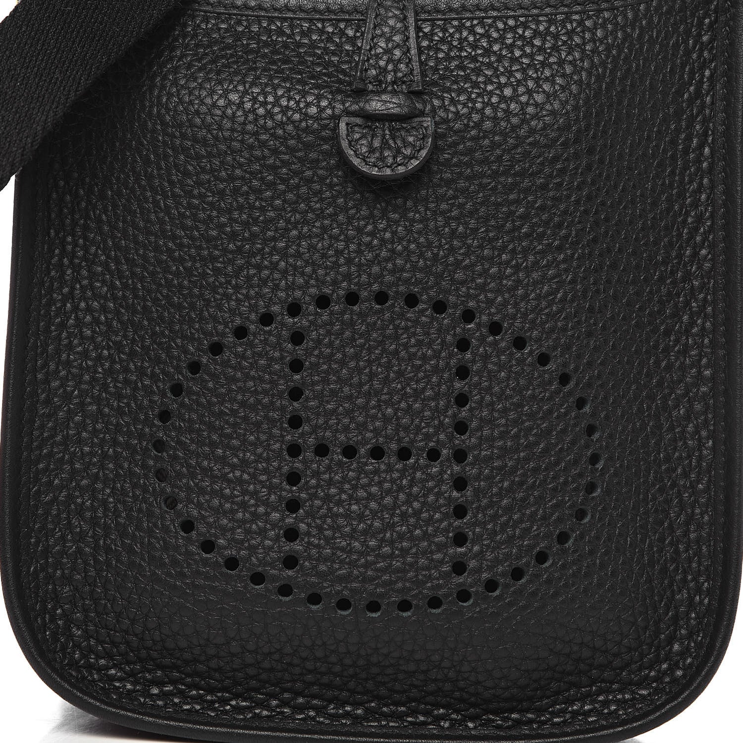 Hermes Taurillon Clemence Evelyne TPM Black 10 of 11