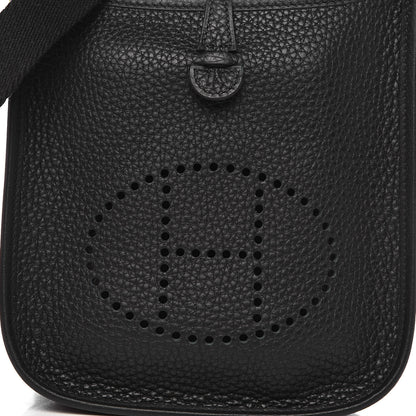 Hermes Taurillon Clemence Evelyne TPM Black 10 of 11