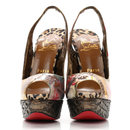 Christian Louboutin PVC Suede Winter Trash 150 Pumps 36 Leopard 2 of 12
