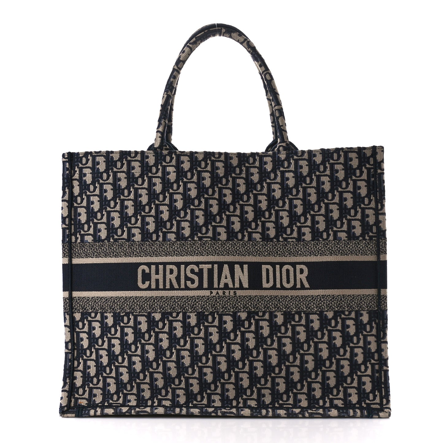 Oblique Large Book Tote Blue Multicolor
