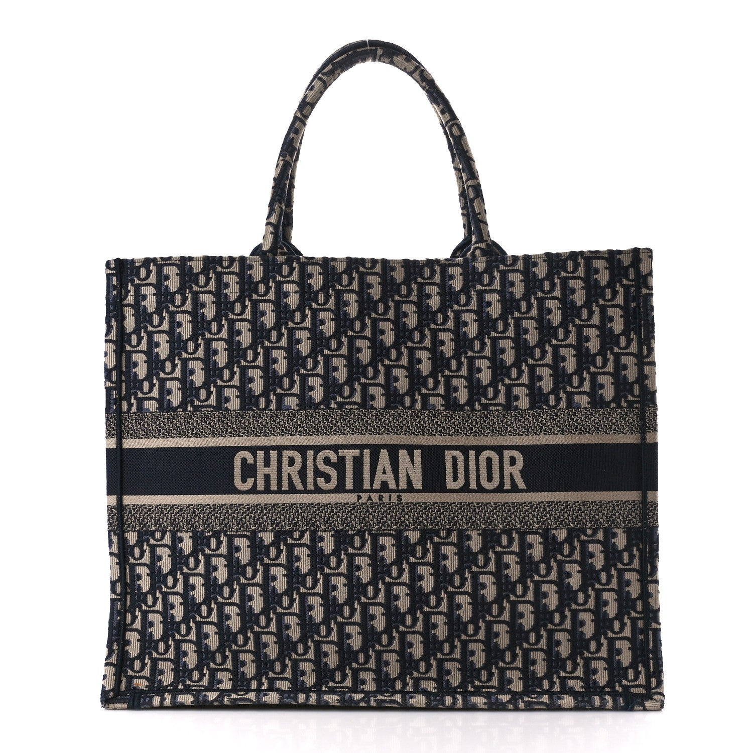 Christian Dior Oblique Large Book Tote Blue Multicolor 1 of 10