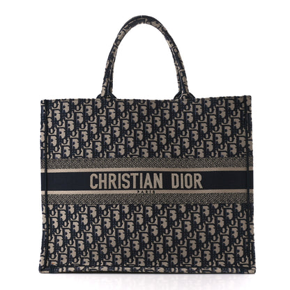 Christian Dior Oblique Large Book Tote Blue Multicolor 1 of 10