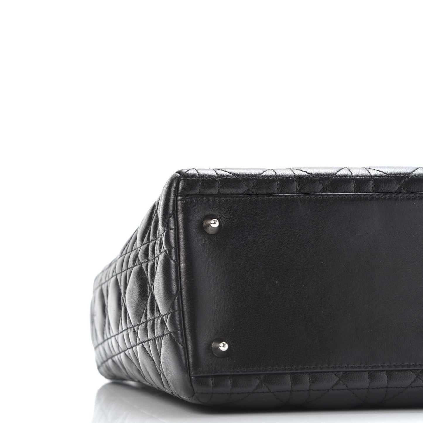 Lambskin Cannage Medium Lady Dior Black
