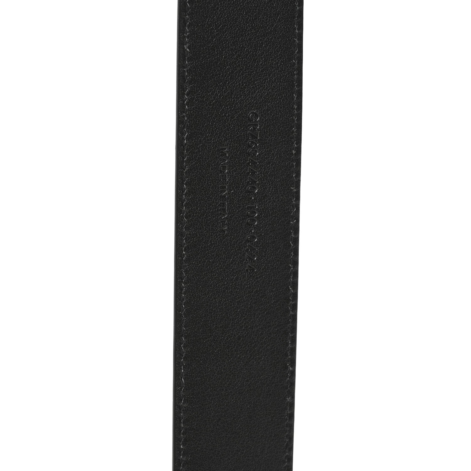 Saint Laurent Grained Calfskin Monogram Cassandre Square Buckle Belt 100 40 Black 4 of 5