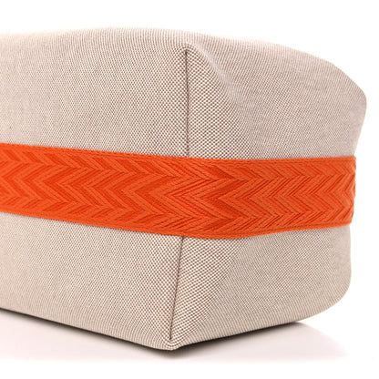 Hermes Canvas Small Bride-A-Brac Pouch Natural Orange 7 of 7