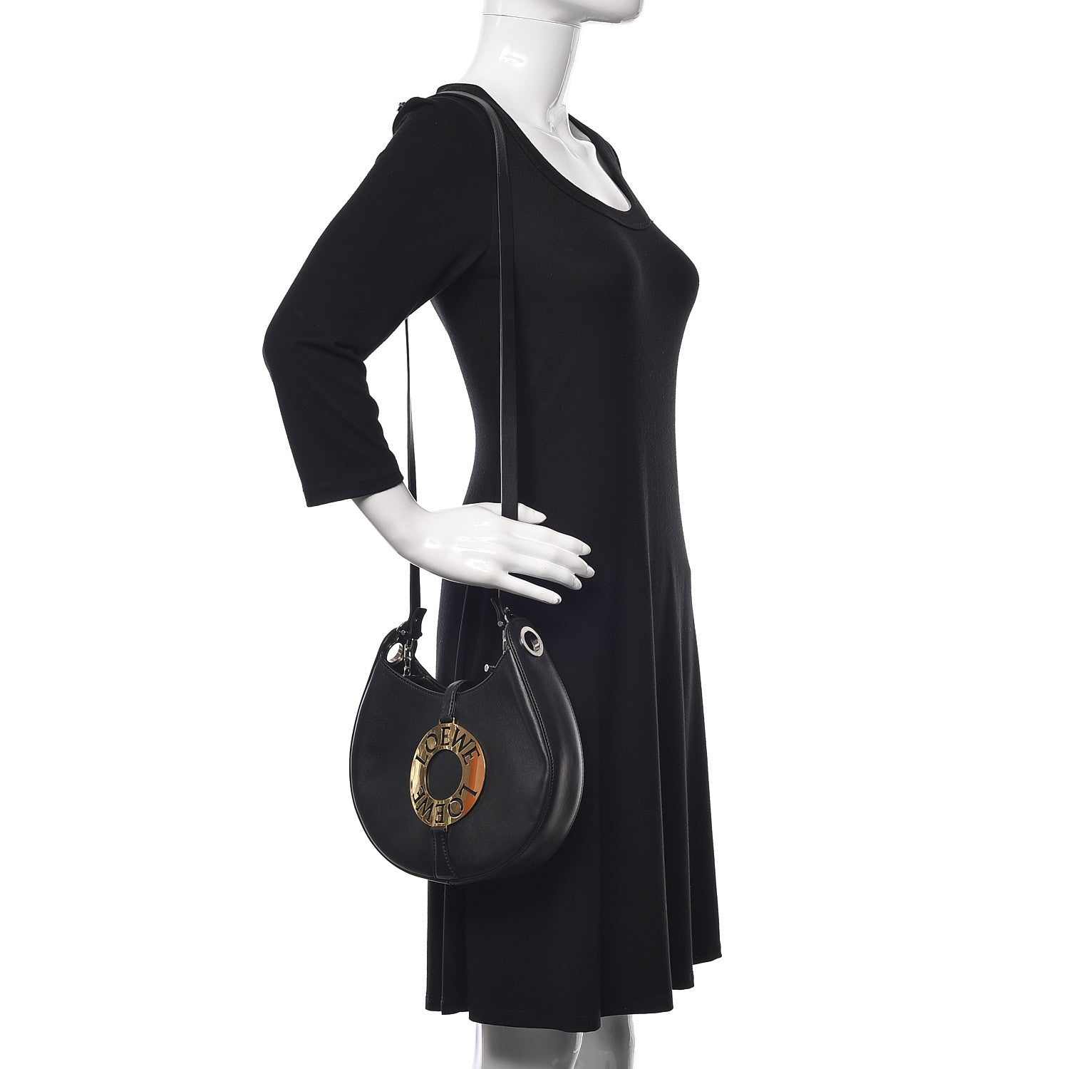 Loewe Calfskin Small Joyce Bag Black 2 of 8